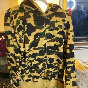 Bape ape face full zip